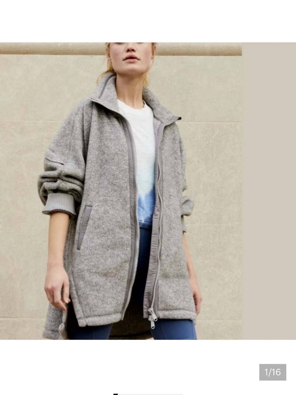 Free People Big Love Polartec Fleece Coat
